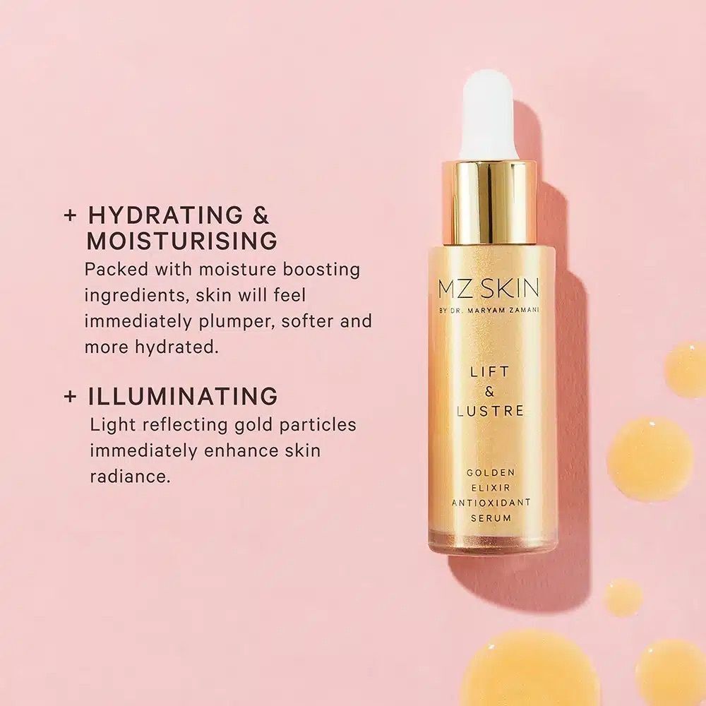 MZ SKIN LIFT & LUSTRE ANTIOXIDANT GLOW SERUM BEST MOST FAVORITE WRINKLE UNEVEN - Picture 3 of 3